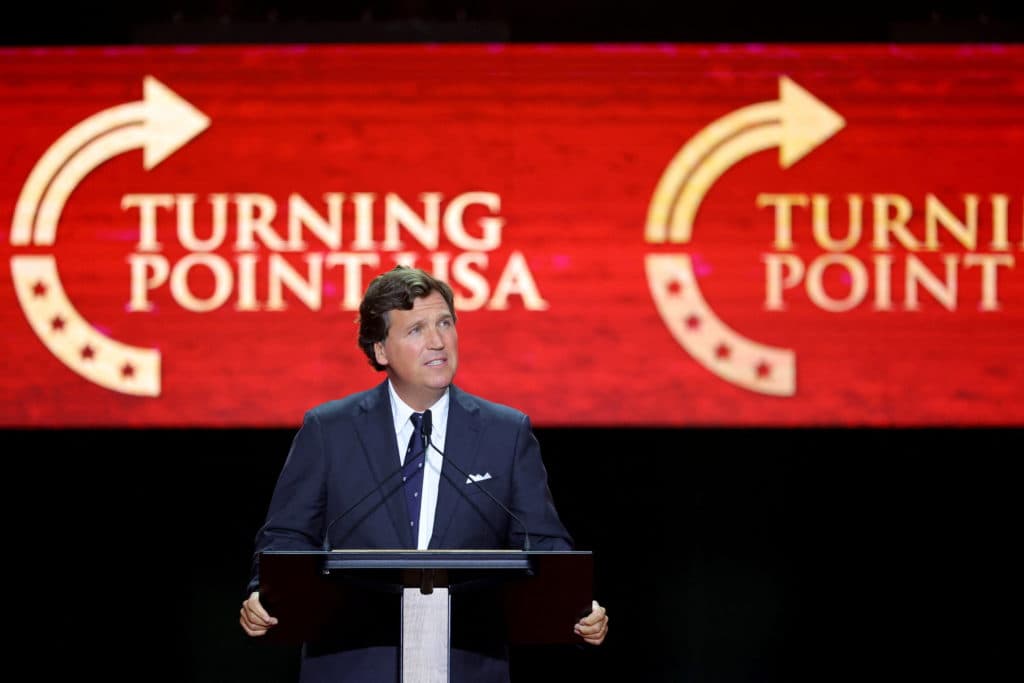 Trump defends Carlson interviewing Holocaust denier Fuentes